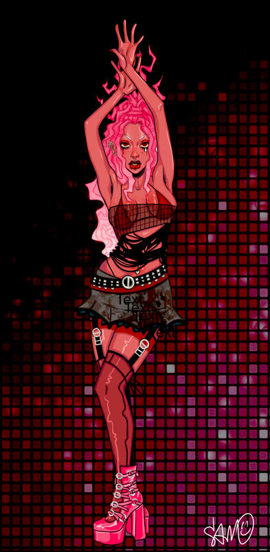 DANCE IN THE DARK- my oc Vivica